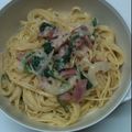 ☆ＰＡＯ☆'s cooksnap of when they made えのきとベーコンの豆乳パスタ.