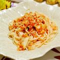どんぴんたん's cooksnap of when they made おつまみ✿キムチと素麺のちょこっと和え.