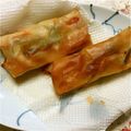 happyrui's cooksnap of when they made 子供も大好き簡単ピザ風春巻き.