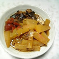 yanami's cooksnap of when they made 大根とサバ水煮缶の簡単☆小梅煮.
