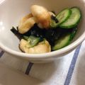 いぬころり。's cooksnap of when they made きゅうりとお麩の酢の物　どすぇ.