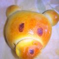 みるきーはにー's cooksnap of when they made 動物パン くまさん.