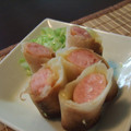 サキマキ's cooksnap of when they made ソーセージとチーズの簡単春巻き♥.