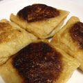 tete933's cooksnap of when they made カリカリ鶏皮と豆腐の油揚げ包み焼き.