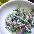 ユーロン's cooksnap of when they made 小松菜のくるみ味噌和え.