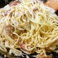 息子と犬♡溺愛ママ's cooksnap of when they made ※生クリーム不要※ カルボナーラ.