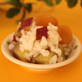 ぽっぽぺぺ's cooksnap of when they made さつまいも＆栗の甘露煮ご飯.