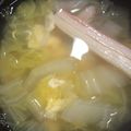 ヒロナ１０３'s cooksnap of when they made ★白菜とカニカマのスープ.