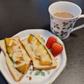 ほか弁ママ's cooksnap of when they made 【簡単★】南瓜の皮メープルチーズトースト.