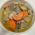 sun☆ec's cooksnap of when they made 極雅のもつ煮込み 味噌味.