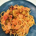 ジャスマミン's cooksnap of when they made 茄子＆ベーコンのモッツァレラトマトパスタ.