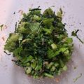 NEKOほっぺ's cooksnap of when they made 春菊とセロリの香り豊かな胡麻和え.