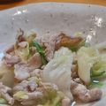 はちはちぷー's cooksnap of when they made 材料2つ☆豚こまキャベツの簡単旨塩炒め。.