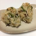 ゆったん's cooksnap of when they made 玄米おにぎり★塩昆布・じゃこ・大葉・ゴマ.