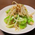 しろふわぷるる's cooksnap of when they made ★豆腐そぼろとキャベツともやしのナムル★.