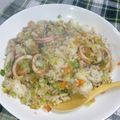 ユゥゆぅ's cooksnap of when they made タコのガーリック　バターライス.