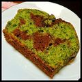 風璃潤's cooksnap of when they made ほうれん草マーブルパウンドケーキ.