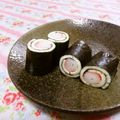 赤い電話's cooksnap of when they made カニカマとチーズ海苔巻き.