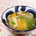 赤い電話's cooksnap of when they made かぼちゃとベーコン味噌汁.