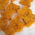 納谷家's cooksnap of when they made かぼちゃの米粉クッキー.