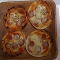 RINRI☆'s cooksnap of when they made 餃子の皮でぱりぱりピザ.