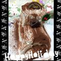 Moyopollo's cooksnap of when they made 卵1個で作るブッシュドノエル.