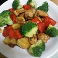 赤いとさか's cooksnap of when they made クリスマスに鶏もも肉とじゃが芋の甘辛炒め.