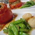 Rebekah's cooksnap of when they made 甘さが広がるトマトの肉詰めオーブン焼き.