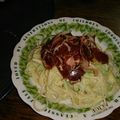 黒猫まあり's cooksnap of when they made 生ハムとアボガドのクリームパスタ♪.