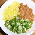ちよし's cooksnap of when they made ねばねば☆三色おくら納豆.