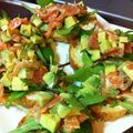 lechecara's cooksnap of when they made スモークサーモンとアボカドのタルティーヌ.