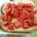 ✾せん✾'s cooksnap of when they made 健康的な朝に♡トマトの胡麻和えトースト♡.