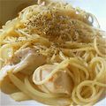 たえpon's cooksnap of when they made 鶏ハムとクレイジーソルトのスパゲッティ.