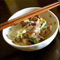 リシュ's cooksnap of when they made ラム肉と白菜とコーンのチーズマヨ炒め.