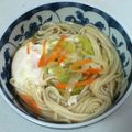 ☆こまっと☆'s cooksnap of when they made アツアツ☆きざみ月見の鍋焼きうどん.