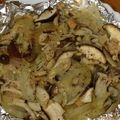 nanamocota's cooksnap of when they made ツナ缶deきのこのホイル焼き.