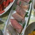 ラリー＆サラ's cooksnap of when they made 生ハム・大葉・チーズくるくる巻き.