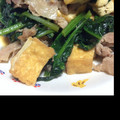 makiyuzu's cooksnap of when they made 豚とほうれん草と厚揚げの炒め物.