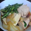 ごりあちゃん's cooksnap of when they made 鶏肉･春菊･豆腐の甘辛煮.