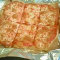 YFD's cooksnap of when they made 春巻きの皮で作る♥明太子ピザ.