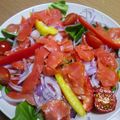 じゅら120's cooksnap of when they made スモークサーモンサラダ.