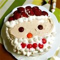 やゆみ's cooksnap of when they made クリスマス☆サンタさん♪キャラケーキ.