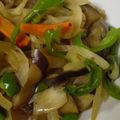 amanusa's cooksnap of when they made なす＆ピーマン＆色々野菜甘辛炒め.