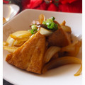NAGANO久留米's cooksnap of when they made カレー風味～厚揚げとセロリの煮物.