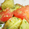 mikochang's cooksnap of when they made ジャガイモとトマトのジェノベーゼソース.
