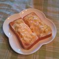オレンジリング's cooksnap of when they made スイートポテト風トースト.