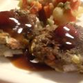 よん妻's cooksnap of when they made お好みソースがあう　蓮根ハンバーグ.