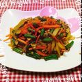 ☆ポメ☆'s cooksnap of when they made 大根と人参とインゲンの塩麹きんぴら.