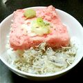 たんたん　's cooksnap of when they made 超簡単★ネギトロ&しらす丼.