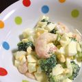 しいなりん☆'s cooksnap of when they made エビとブロッコリーのたまごサラダ.